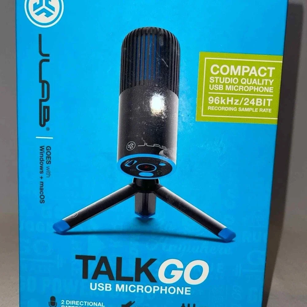 JLab Talk GO USB Condenser Microphone Cardioid Omnidirectional Tripod